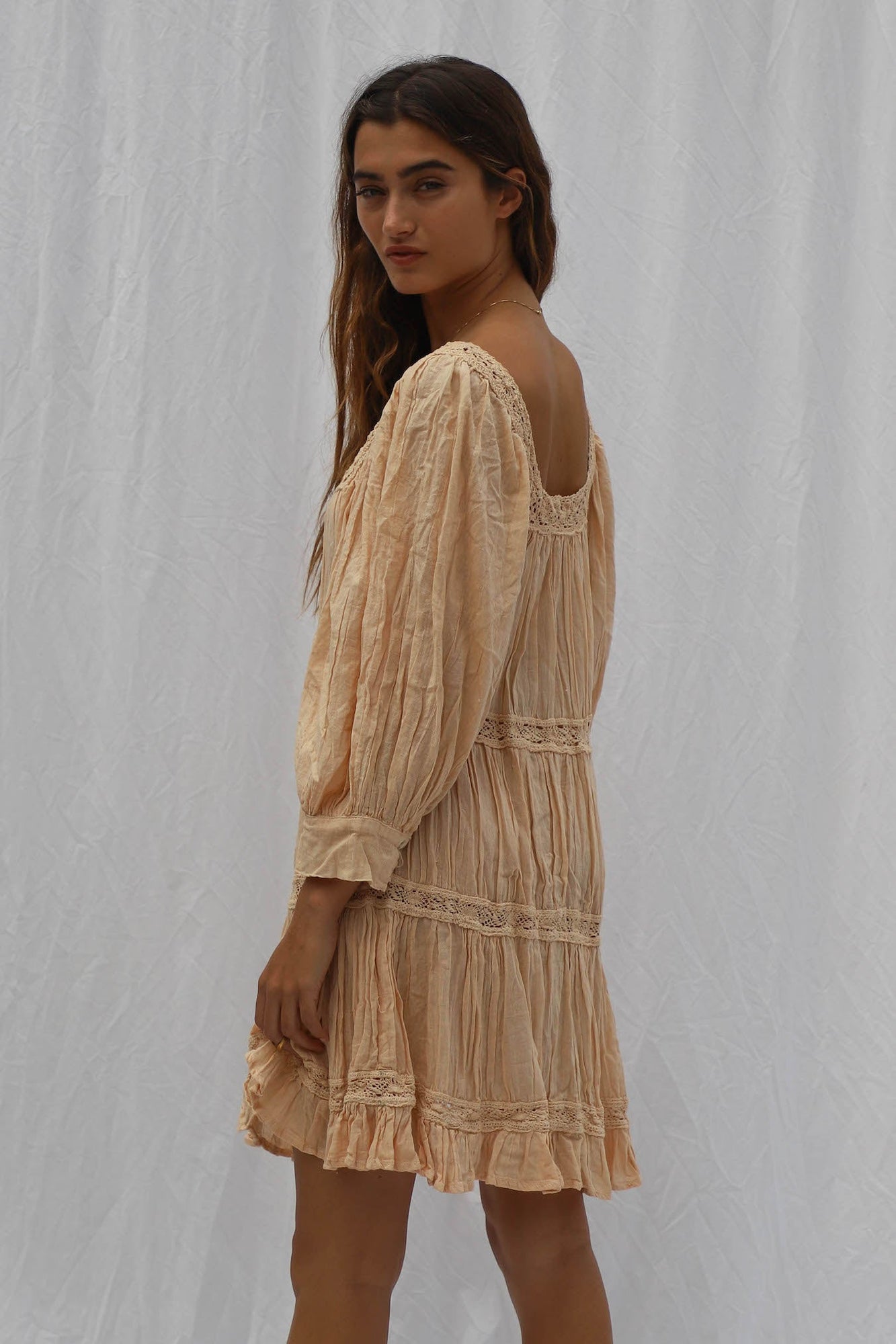 Almond Mini Dress / Jibarita Golden Hour