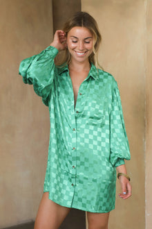 Ambassador Tunic / Kelly Green Jacquard