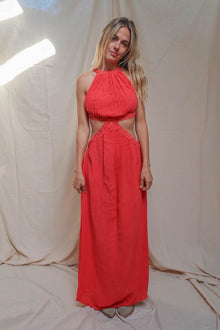 Automatic Maxi Dress / Lava