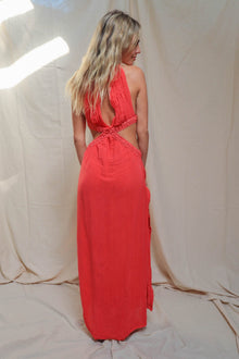 Automatic Maxi Dress / Lava