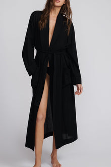 Lennon Robe Black SWIM ÉTERNE 