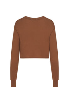 Long Sleeve Cropped T-Shirt Earth TOPS ÉTERNE 