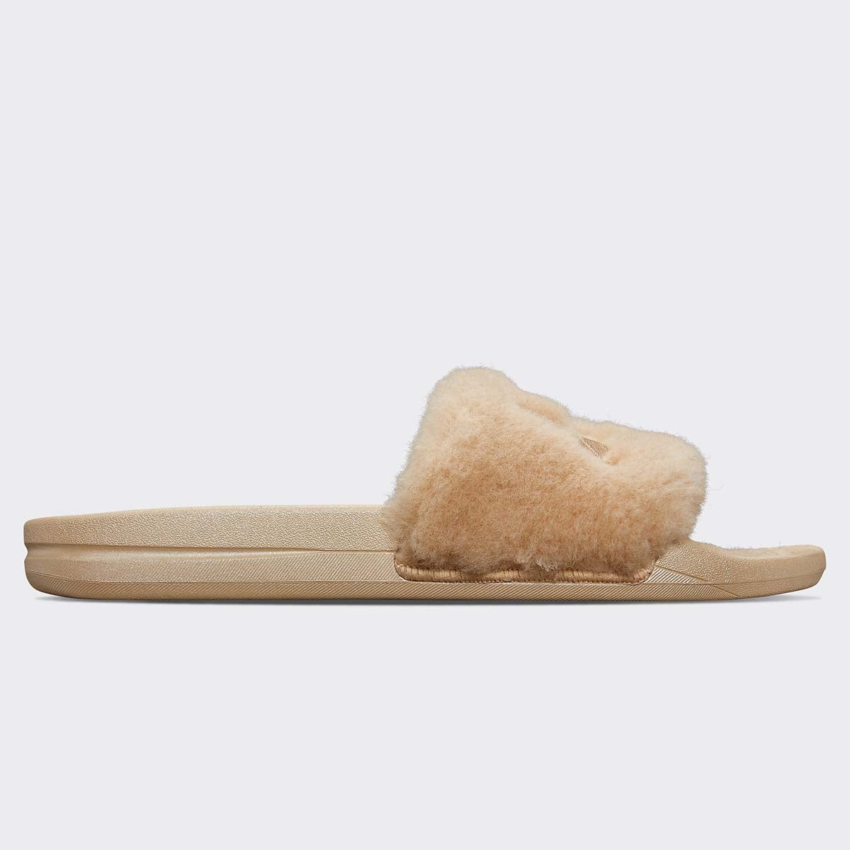 Women's Shearling Slide Champagne