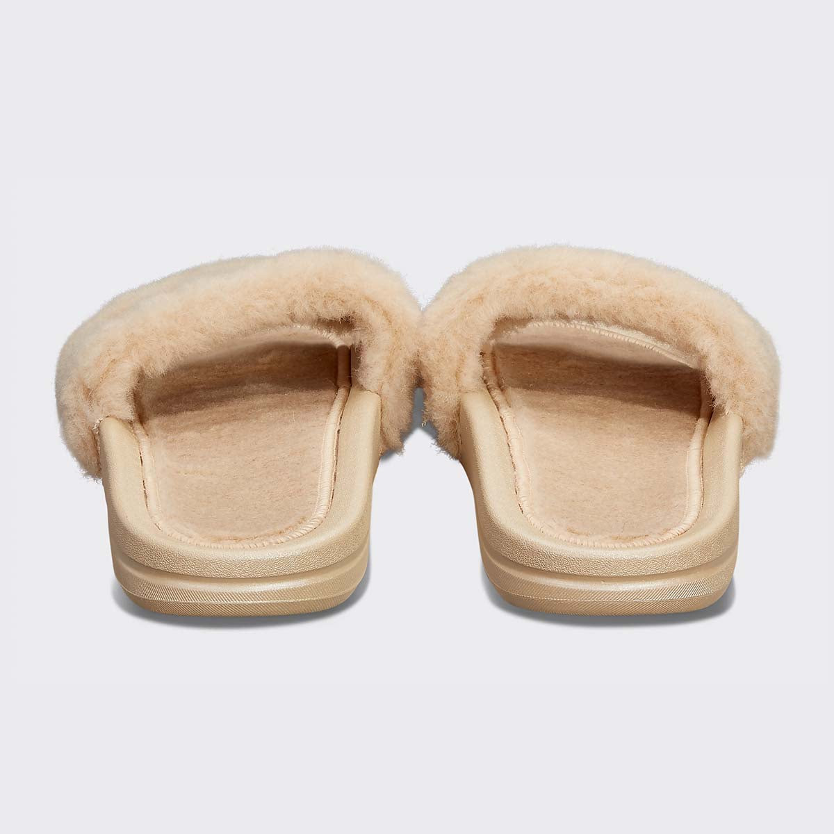 Women's Shearling Slide Champagne
