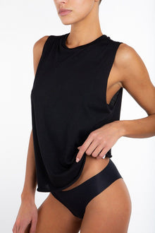 BOYFRIEND TANK BLACK - ÉTERNE